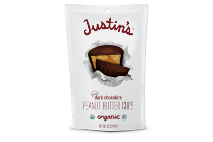 Justin’s unwraps first foil-wrapped organic mini peanut butter cups ...