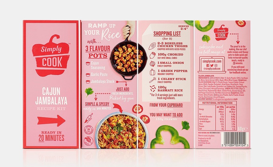 Simply Cook Recipe Kits Break Out New Design for In-Store Launch