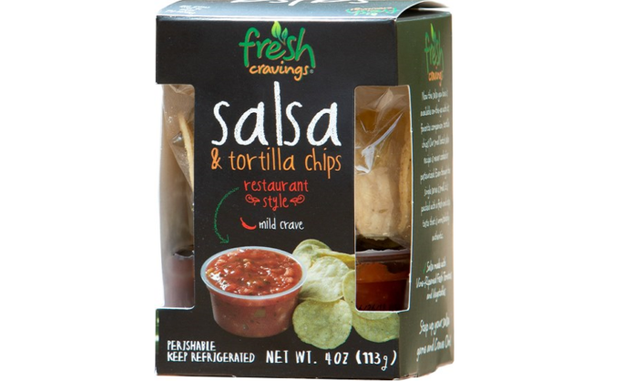 Salsa container is both rigid and flexible