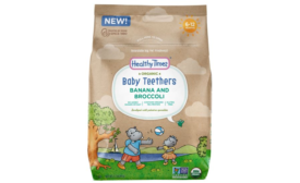 Organic Baby Food Teethers Available in Resealable Packaging