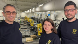 Employees of Unilever’s nutrition factory in Ploiesti, Romania