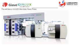 Giave’s all-Servo UV/LED Mid-Web Flexo Press