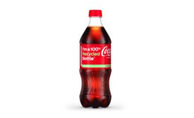 The Coca Cola Company's 100% rPET bottle