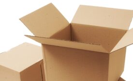 cardboard boxes