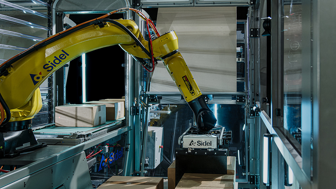 Sidel robotics warehouse automation