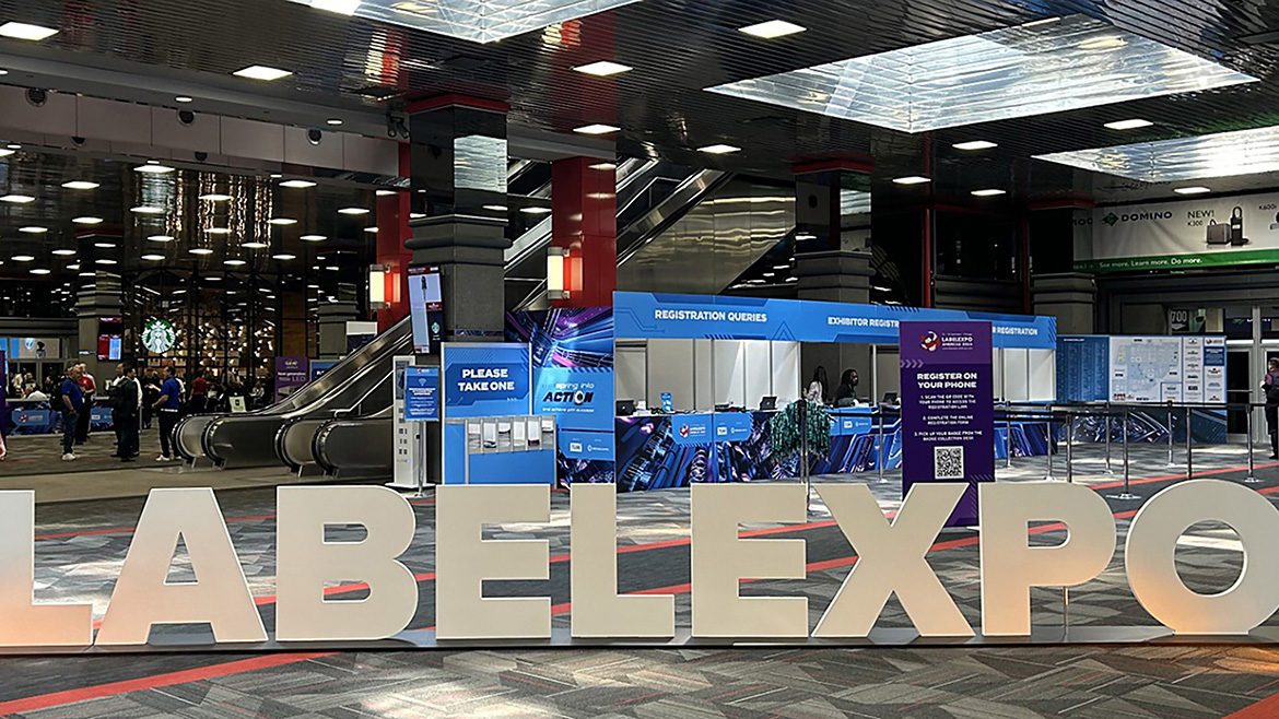 LabelExpo sign in event lobby