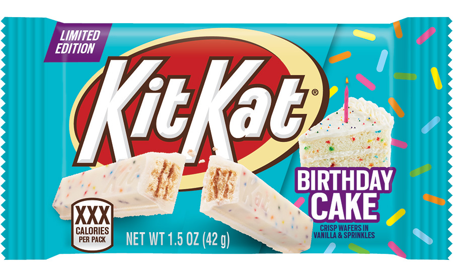 Recipe Kit Kat and Smarties birthday cake - FRIJE